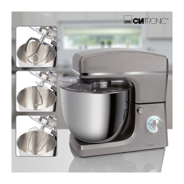 robot petrin multifonction 10l 1500w clatronic km 3765 anthracitae